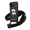 Karl Lagerfeld KLHCP14SSTKMK iPhone 14 6.1" fekete/fekete keménytok Monogram Ikonik Patch