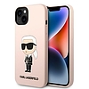 Karl Lagerfeld KLHMP14SSNIKBCP iPhone 14 6.1" kemény tok, rózsaszín/rózsaszín szilikon Ikonik Magsafe