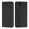 Mágneses kártyatartó tok Xiaomi Redmi Note 11 Pro Pouch Wallet kártyatartóhoz, fekete