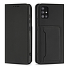 Mágneses kártyatok Xiaomi Redmi Note 11 Pouch Card pénztárca kártyatartóhoz, fekete