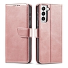 Mágneses tok Elegáns tokburkolat Flip Cover Samsung Galaxy S22 + (S22 Plus) rózsaszín