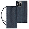 Mágnespántos tok Samsung Galaxy S23 Flip Wallet Mini zsinóros állványhoz, kék