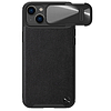 Nillkin CamShield Leather S Case iPhone 14 Plus borítás fekete kameraborítással