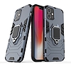 Ring Armor Case Kickstand Tough Rugged Cover iPhone 12 mini kék telefonhoz