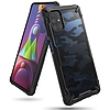 Ringke Fusion X Design tartós PC-tok TPU bumper Samsung Galaxy M51 Camo Black (XDSG0043) készülékhez