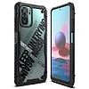 Ringke Fusion X Design tartós PC-tok TPU bumper Xiaomi Redmi Note 10 / Redmi Note 10S fekete (kereszt) (XDXI0030) készülékekhez