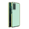 Spring Case átlátszó TPU gél védőburkolat színes kerettel Samsung Galaxy S21+ 5G (S21 Plus 5G) sárga