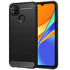 Techsuit - karbon szilikon - Xiaomi Redmi 9C / Redmi 9C NFC - fekete (KF231610)