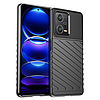 Thunder Case tok Xiaomi Redmi Note 12 Pro+ szilikon páncéltokhoz fekete