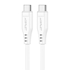 USB-C - USB-C C3-03 Acefast 1,2 m, fehér (C3-03 white)