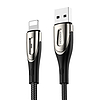 USB-kábel a Lightning Joyroom Sharp S-M411 3A-hoz, 2 m, fekete (S-M411 Lightning 2m)