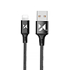 Wozinsky kábel USB - Lightning 2,4A 1m fekete (WUC-L1B)