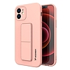 Wozinsky Kickstand Case szilikon tok állvánnyal iPhone XS Max pinkhez