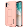 Wozinsky Kickstand tok szilikon állványburkolat Samsung Galaxy A22 4G Pink telefonhoz