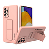 Wozinsky Kickstand tok szilikon állványvédő Samsung Galaxy A73 Pink telefonhoz