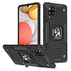 Wozinsky Ring Armor Case Kickstand strapabíró burkolat Samsung Galaxy A42 5G fekete